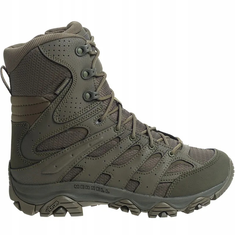 Buty Męskie Taktyczne Trekkingowe Merrell Moab 3 8" Wysokie Olive 44