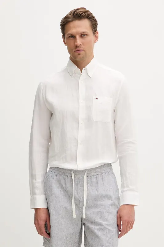 Tommy Jeans koszula męska lniana