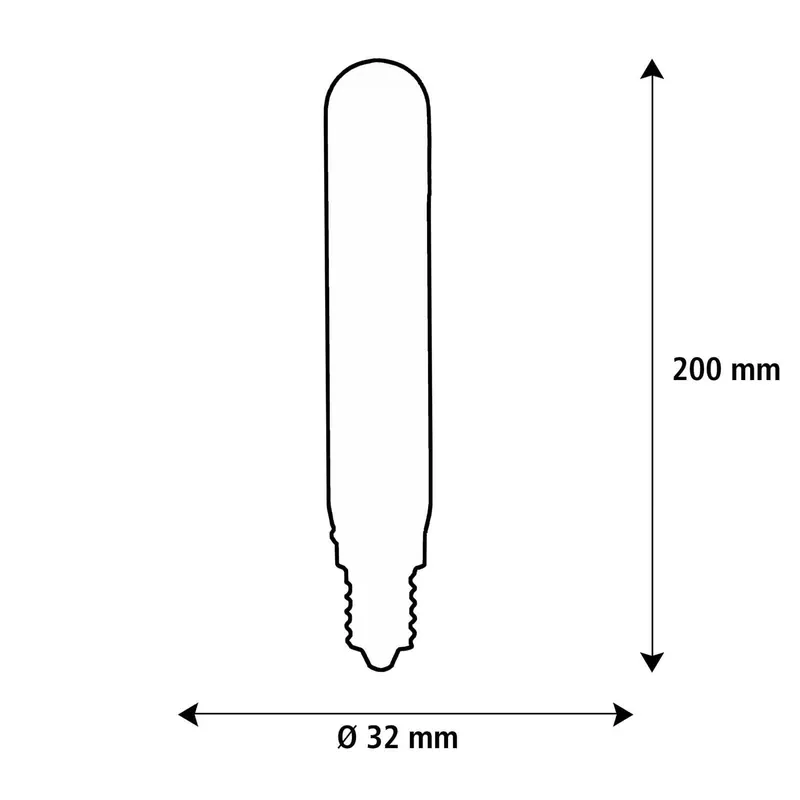 SEGULA LED Elegant Line E27 3W Tube 2.200 K Żarnikowa ściemniana