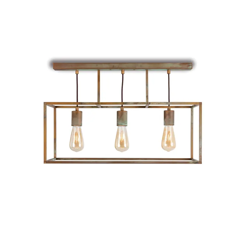 Lampa sufitowa Cubic³ 3384 3-pkt. mosiądz antyk