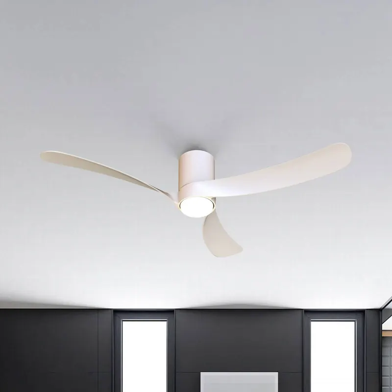 Wentylator sufitowy LED Nemo II L, biały, DC, cichy, CCT, 132 cm