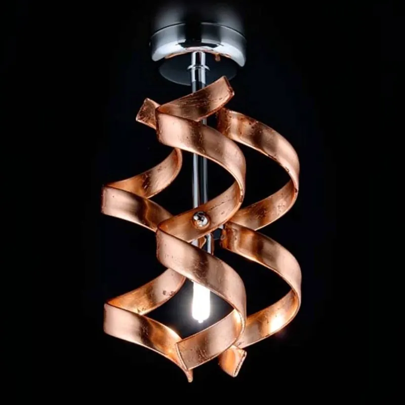 Zwykła lampa sufitowa Miedź