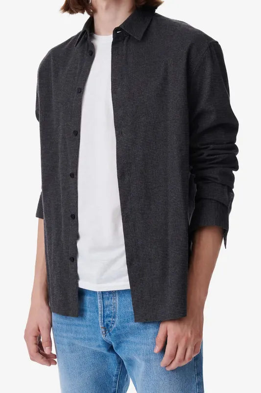 IRO Paris Venus Shirt Mixed Grey Maat: 42 | Casual Overhemden Outlet | Heren | Grijs