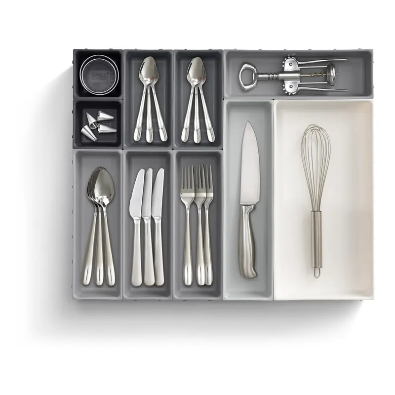 Szary regulowany organizer do szuflady Joseph Joseph Blox