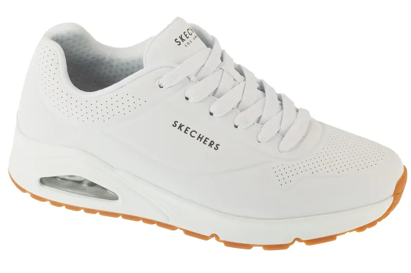 Skechers Uno-Stand On Air 52458-WHT, Męskie, Białe, buty sneakers, syntetyk, rozmiar: 42,5