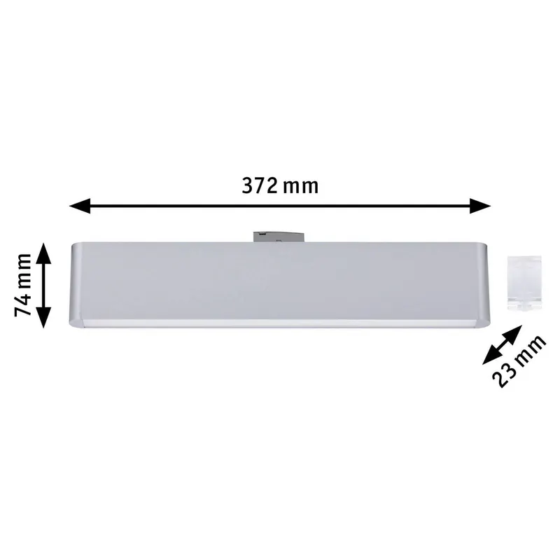Lampa szynowa LED Paulmann URail Ceris, chrom, 4000 K, 37 cm
