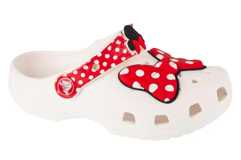 Crocs Classic Disney Minnie Mouse Clog 208710-119, Dla dziewczynki, Białe, klapki, syntetyk, rozmiar: 22/23