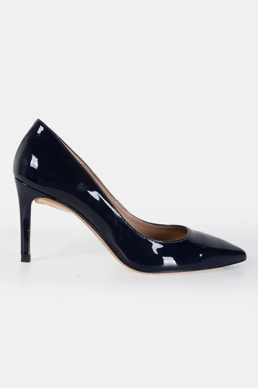LK Bennett Floret Court Heel Navy Maat: 38.5 | Pumps Outlet | Dames | Blauw
