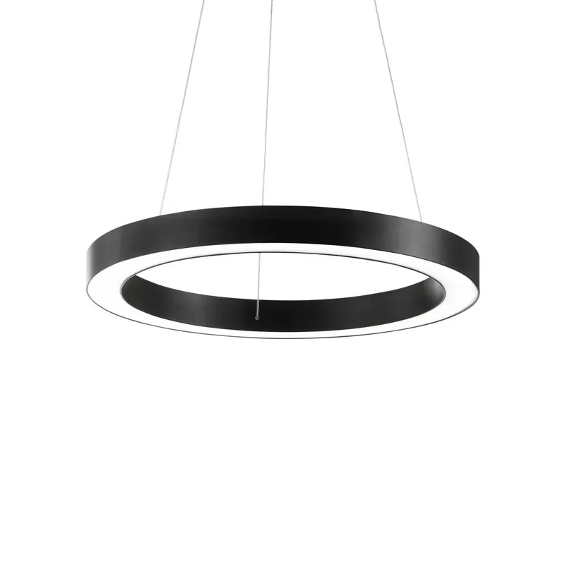 Żyrandol LED Ideal Lux Oracle, Ø 60 cm, czarny, 3000 K