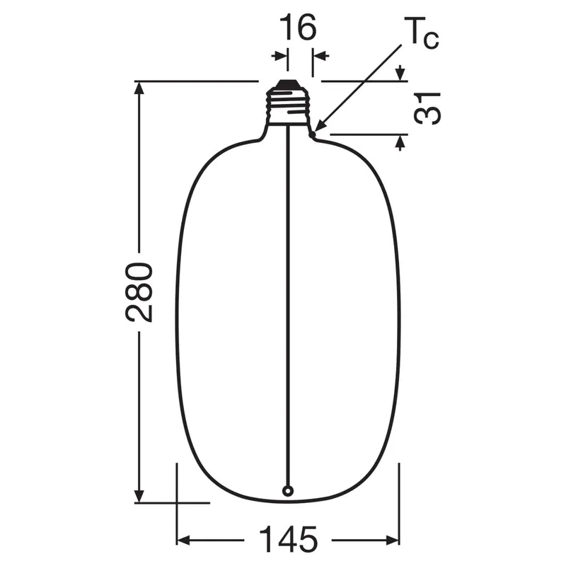 OSRAM LED Big Elipse Oval E27 4,8W 818 Żarnik ściemniany