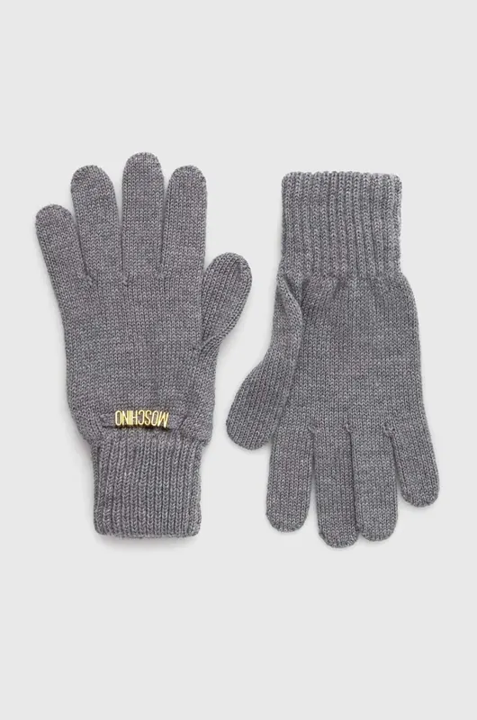 Moschino rękawiczki wełniane