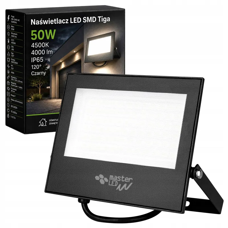 Halogen Led naświetlacz lampa 50W 4500K Zewnętrzny IP65