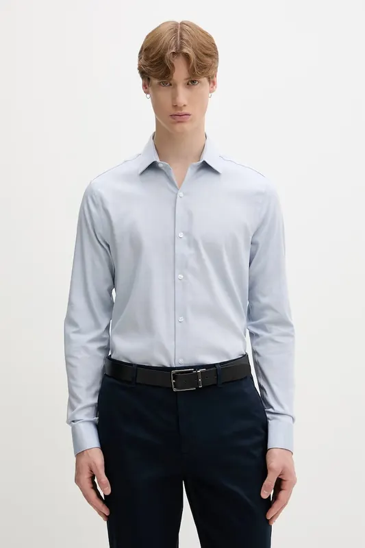 Calvin Klein koszula non-iron męska bawełniana z elastanem