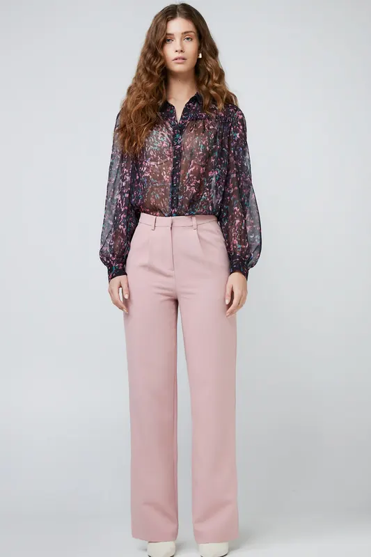 Freebird Kendy Blouse Burgundy Maat: S | Longsleeves Outlet | Dames | Zwart
