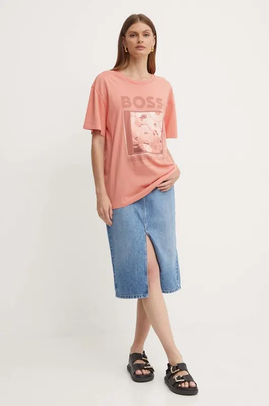 BOSS Orange t-shirt bawełniany