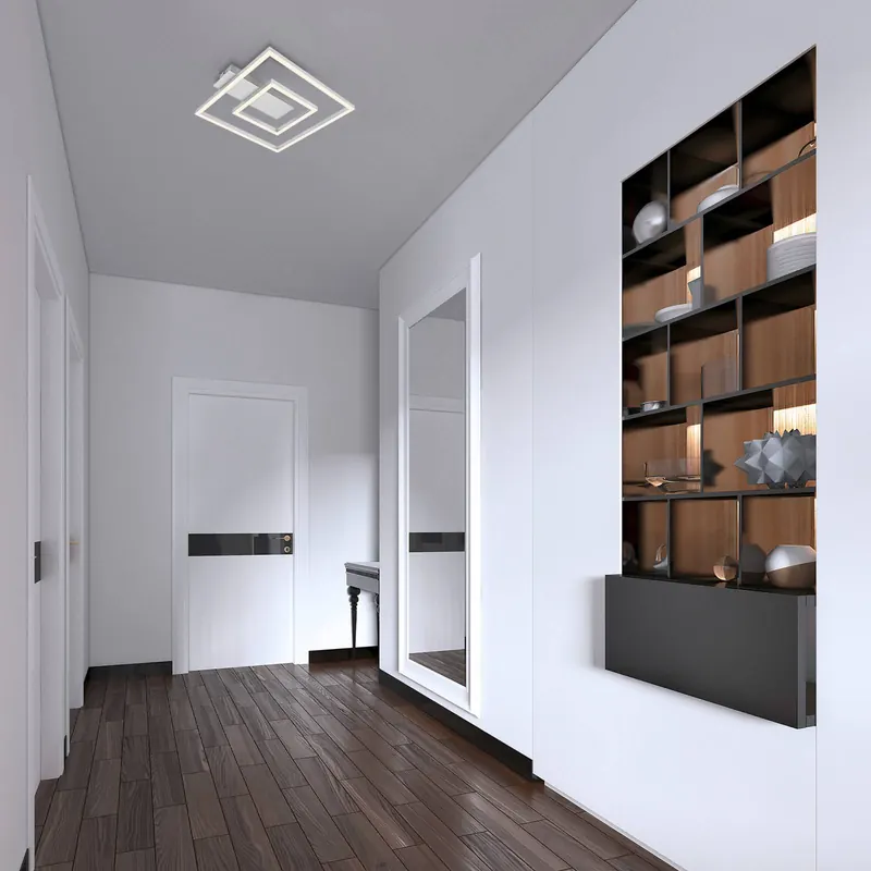 Lampa sufitowa LED 3772 z 2 ramkami, alu