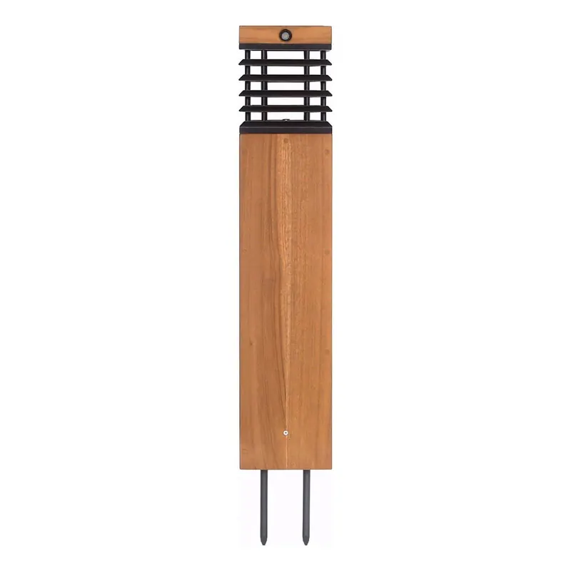 Lampa solarna LED Tekura, teak/szary, 75 cm