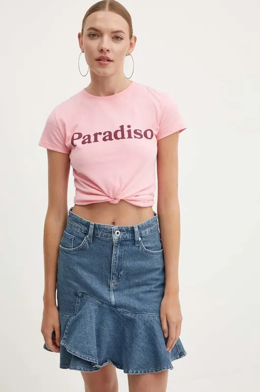 Drivemebikini t-shirt bawełniany Paradiso
