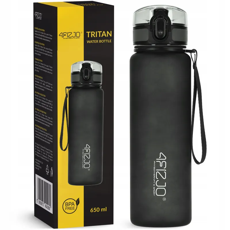 Butelka Bidon Na Wodę Napój Tritanowa Szczelna Sportowa Z Podziałką 650 ml