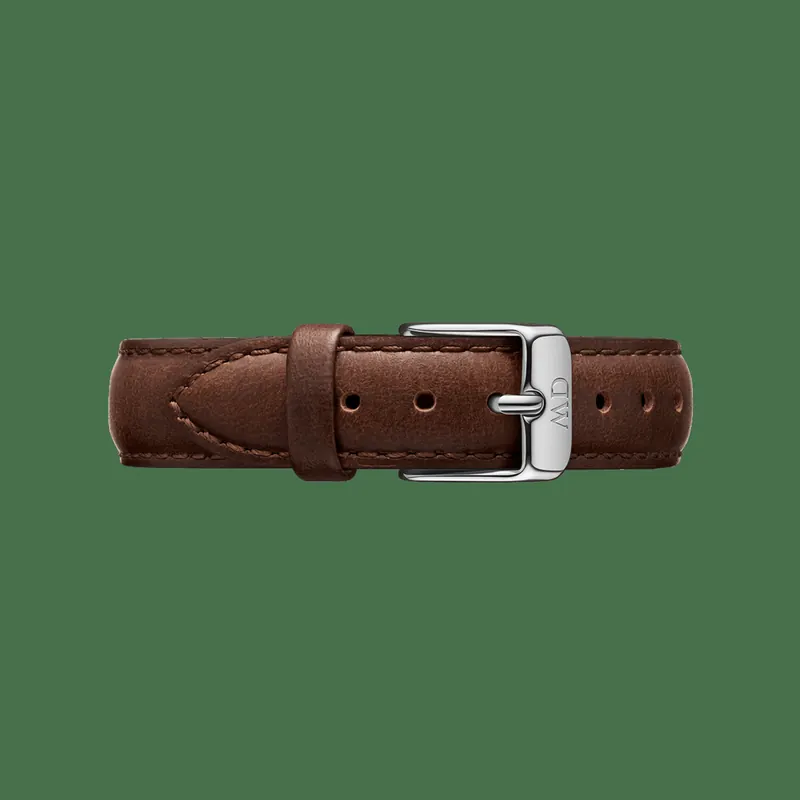 Daniel Wellington DW Strap Leather Bristol 18mm Silver