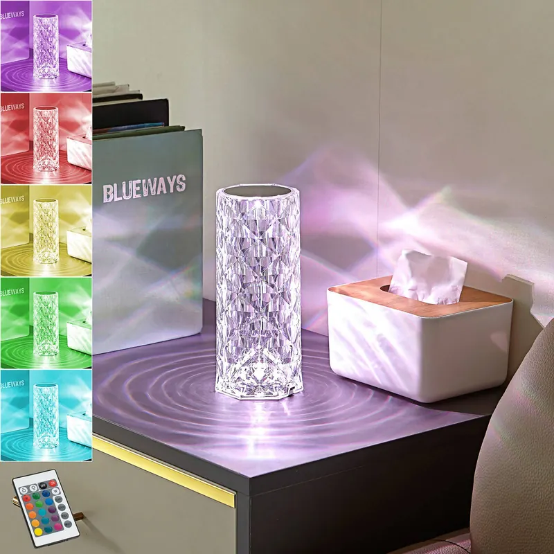 Lindby lampa stołowa LED Louane, 21,5 cm, USB, RGBW