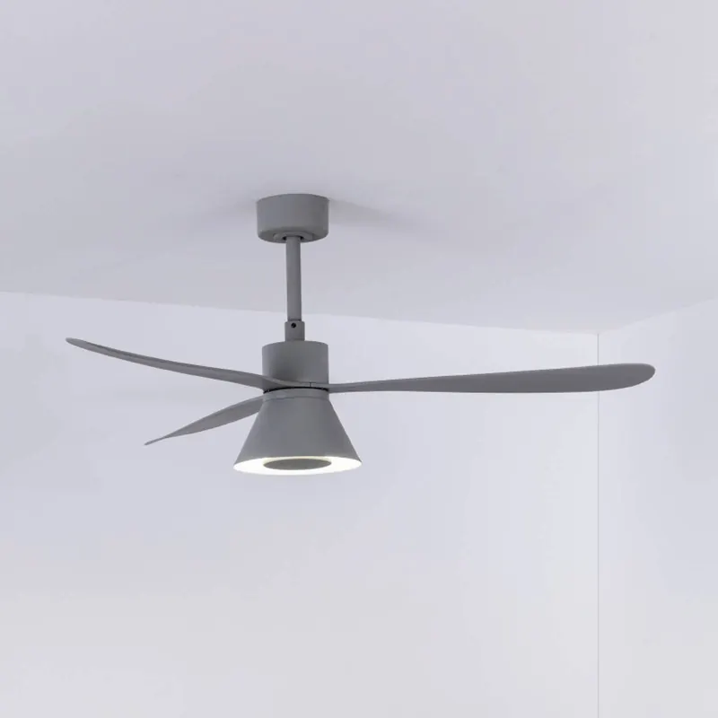 Wentylator sufitowy Amelia Cone lampa LED, szary