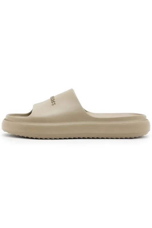 AllSaints Dune Slider Stone Grey Maat: 44 | Sandalen Outlet | Heren | Grijs