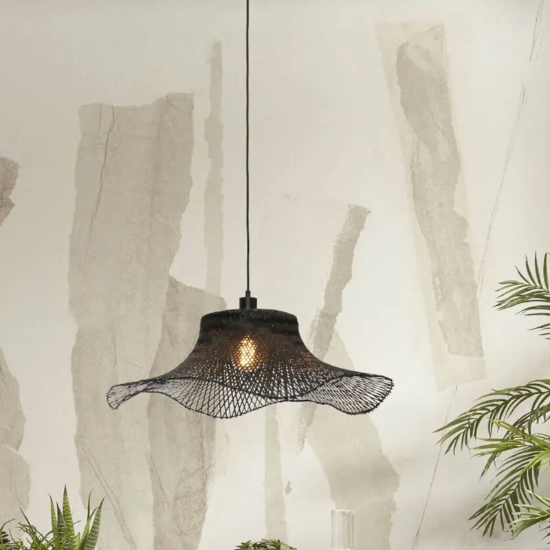 Good &amp; Mojo Ibiza lampa wisząca Ø 65 cm czarny