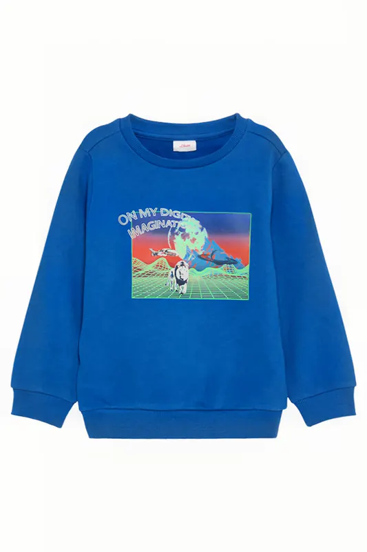 s.Oliver Junior Sweatshirts Blue Maat: 92/98 | Truien Outlet | kids | Blauw