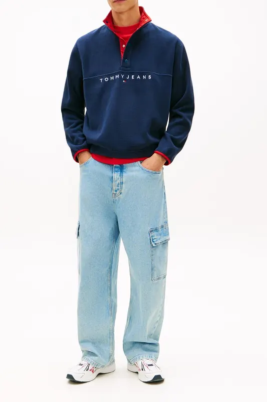 Tommy Hilfiger Theo Baggy Cargo Denim Light Maat: W34L32 | Relaxed Jeans Outlet | Heren | Blauw