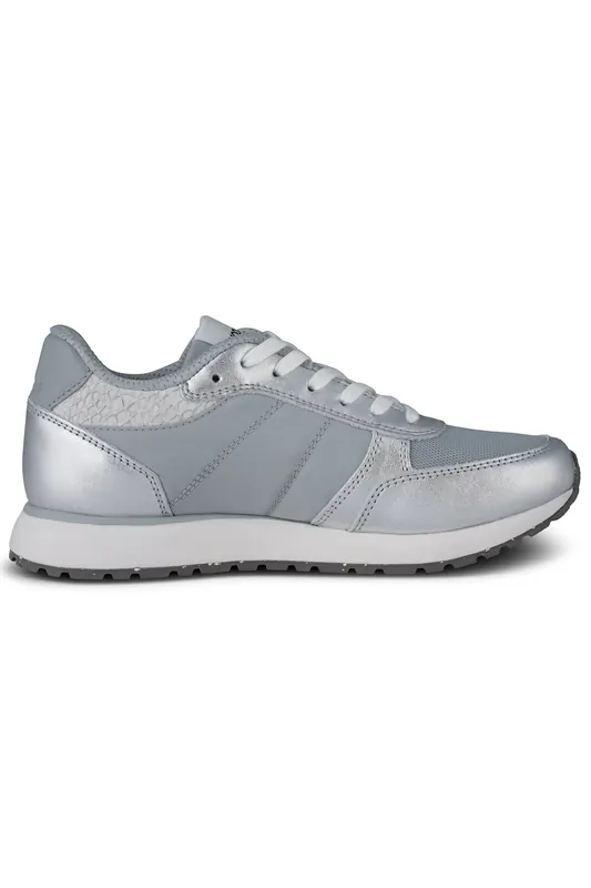 Woden Ronja Metallic Silver Maat: 37 | Sneakers Outlet | Dames | Zilver