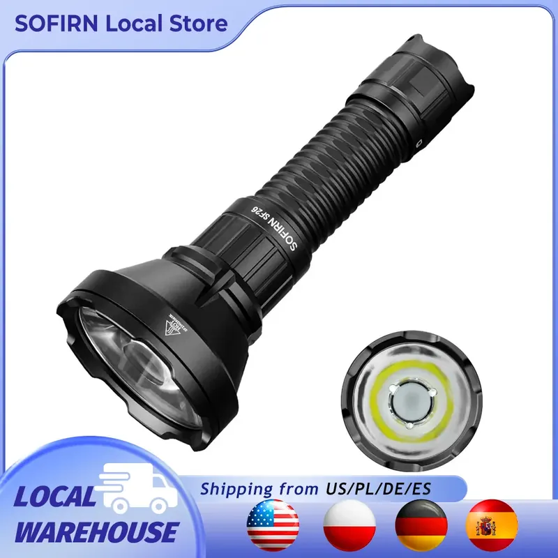 Sofirn SF26 2000lm SFT40 LED 6000K latarka taktyczna typu C akumulator przenośna potężna latarka 21700 Camping latarka EDC