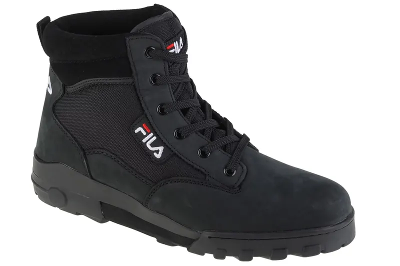 Fila Grunge II Mid FFM0165-80010, Męskie, Czarne, trapery, nubuk, rozmiar: 42