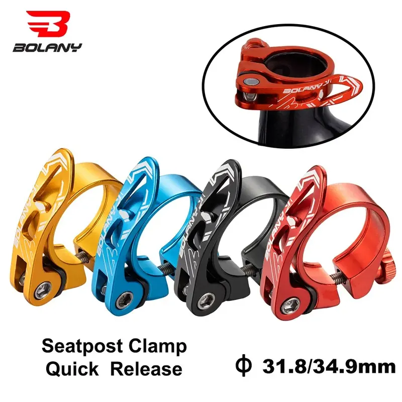 BOLANY MTB Bike zacisk sztycy Quick Releas Ultralight rower ze stopu aluminium uchwyt na sztycę 31.8mm 34.9mm akcesoria rowerowe