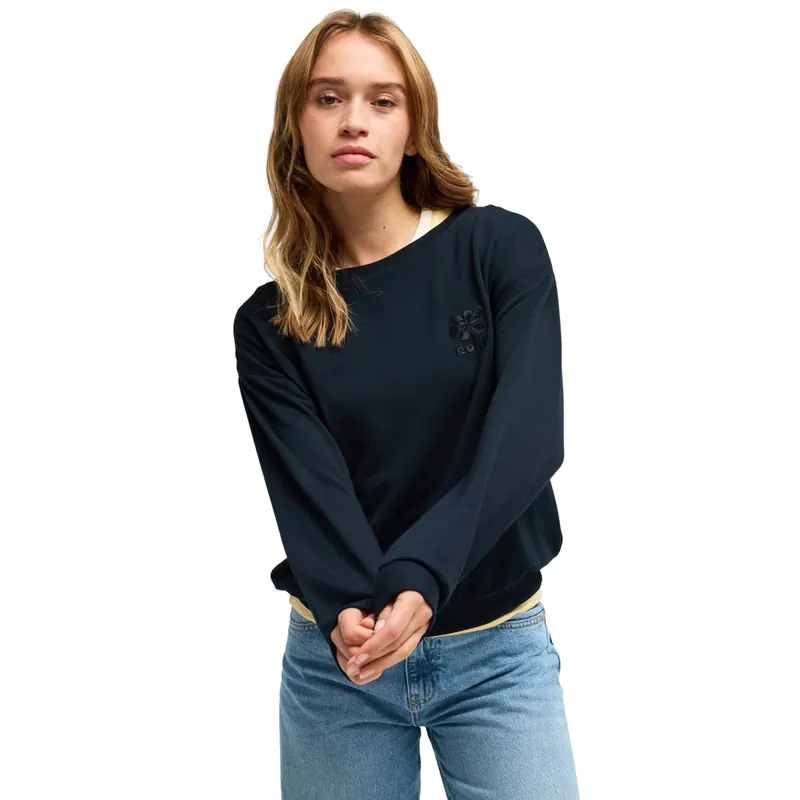 Roxy Surfing By Moonlight ERJFT05008-KVJ0, Damskie, Granatowe, bluzy, Modal, rozmiar: L