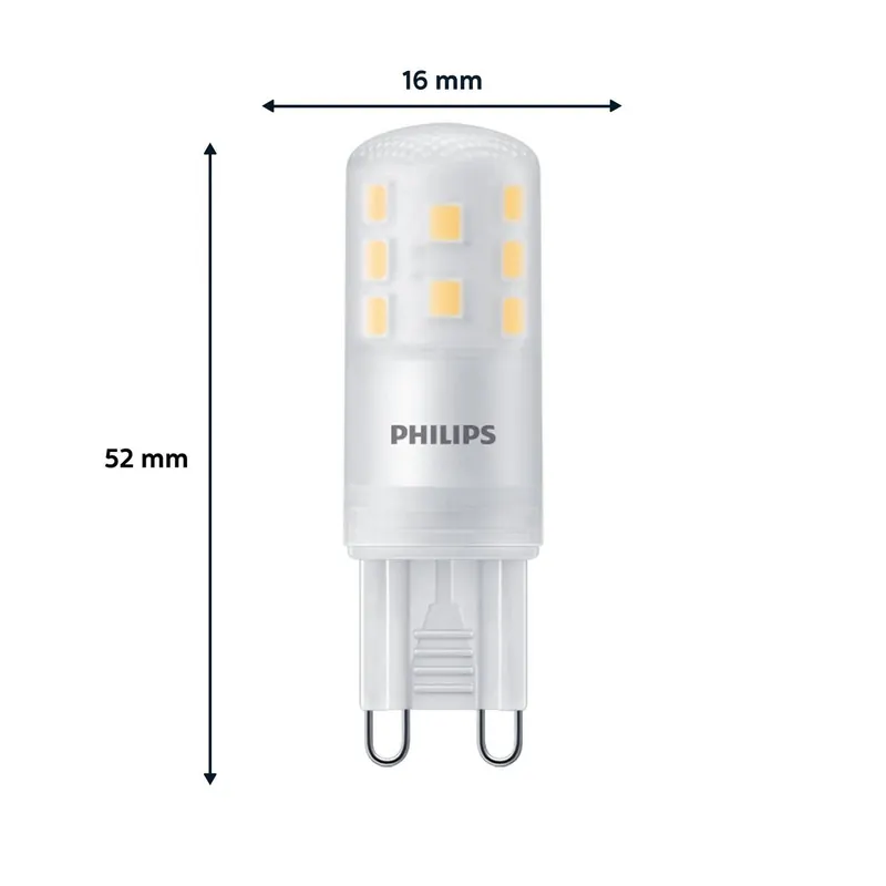 Philips Żarówka z trzonkiem sztyftowym LED G9 3,7 W 470 lm 2700 K matowa 3 szt