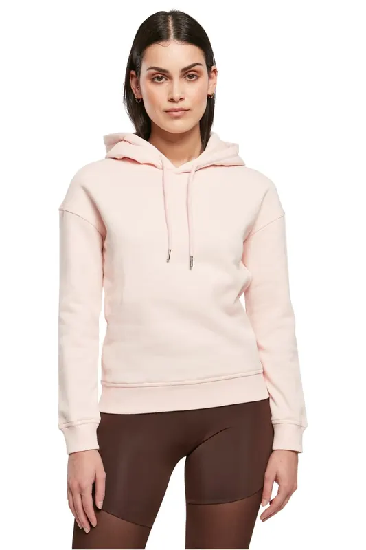 Urban Classics Ladies Essentials Hoody Pink Maat: XS | Hoodies Outlet | Dames | Roze