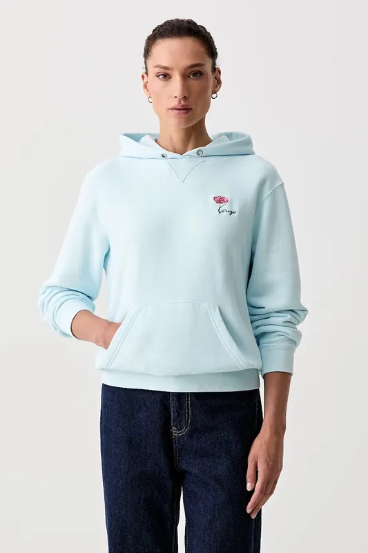 Kenzo bluza z kapturem damska bawełniana