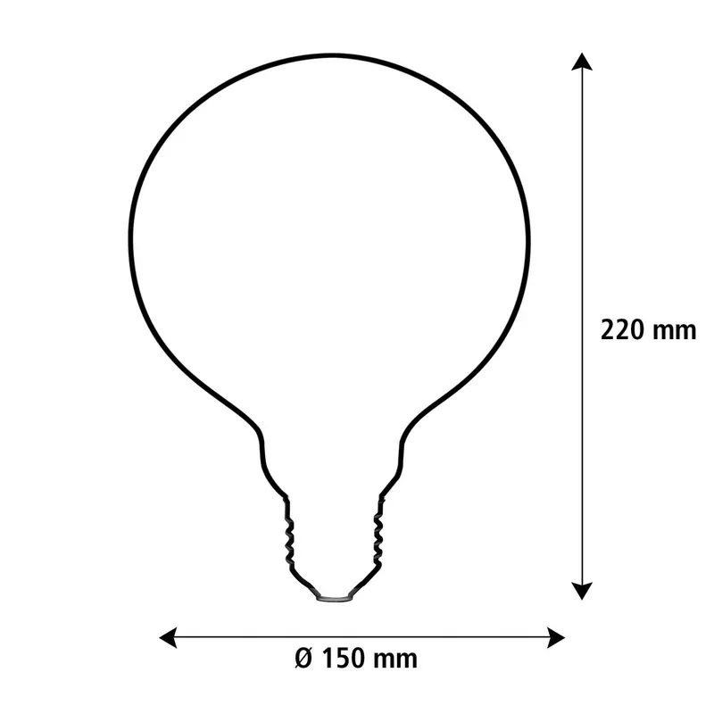 SEGULA LED Elegant Line E27 5W G150 2200 K Żarnikowa ściemniany