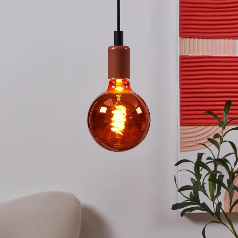LED globe E27 G125 4W 2 000 K filament miedziana