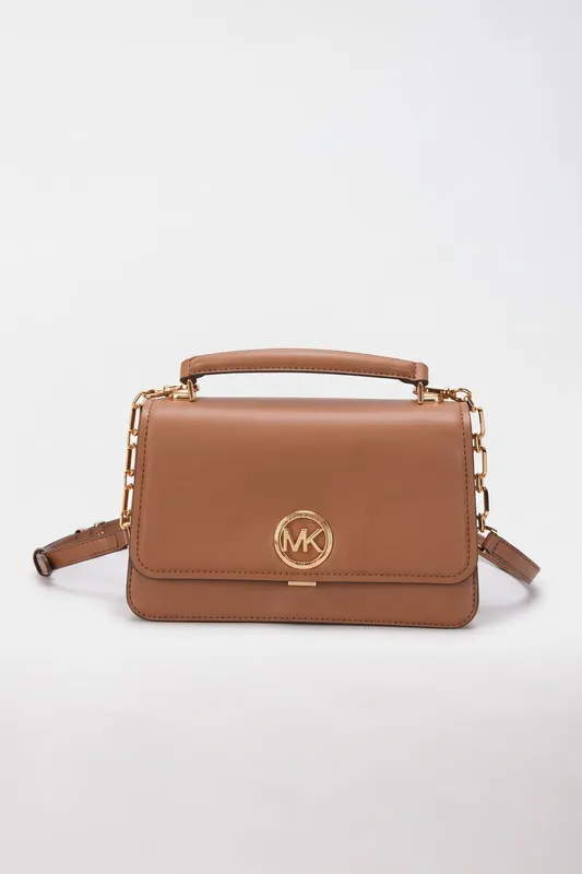 Michael Kors Medium Chain Satchel Luggage Maat: OS | Handtassen Outlet | Dames | Bruin