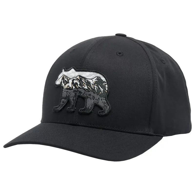 Columbia Lost Lager 3D Stretch Snapback 2159001011, Unisex, Czarne, czapki z daszkiem, poliester, rozmiar: One size