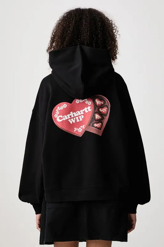 Carhartt WIP  Hooded Hartt Case Sweat bluza z kapturem bawełniana damska