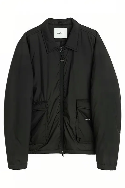 Soulland Jamie Jacket Black Maat: XXS/XS | Lichte Jassen Outlet | Unisex | Zwart