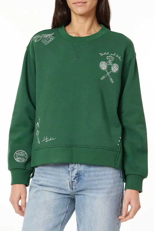 Scotch & Soda Sweatshirt Eden Maat: XS | Sweaters Outlet | Dames | Groen