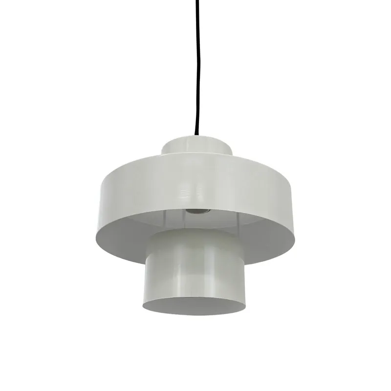 Dyberg Larsen lampa wisząca Stoke, kitowa biel, Ø 20 cm, metal
