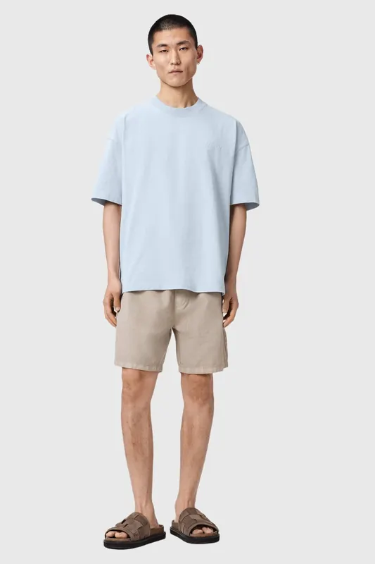 AllSaints Odyssey Ss Crew Salton Blue Maat: M | Basic T-Shirts Outlet | Heren | Blauw