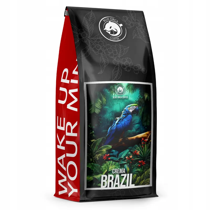 Kawa Ziarnista 1kg Brazylia Crema Świeżo Palona- Palarnia Blue Orca