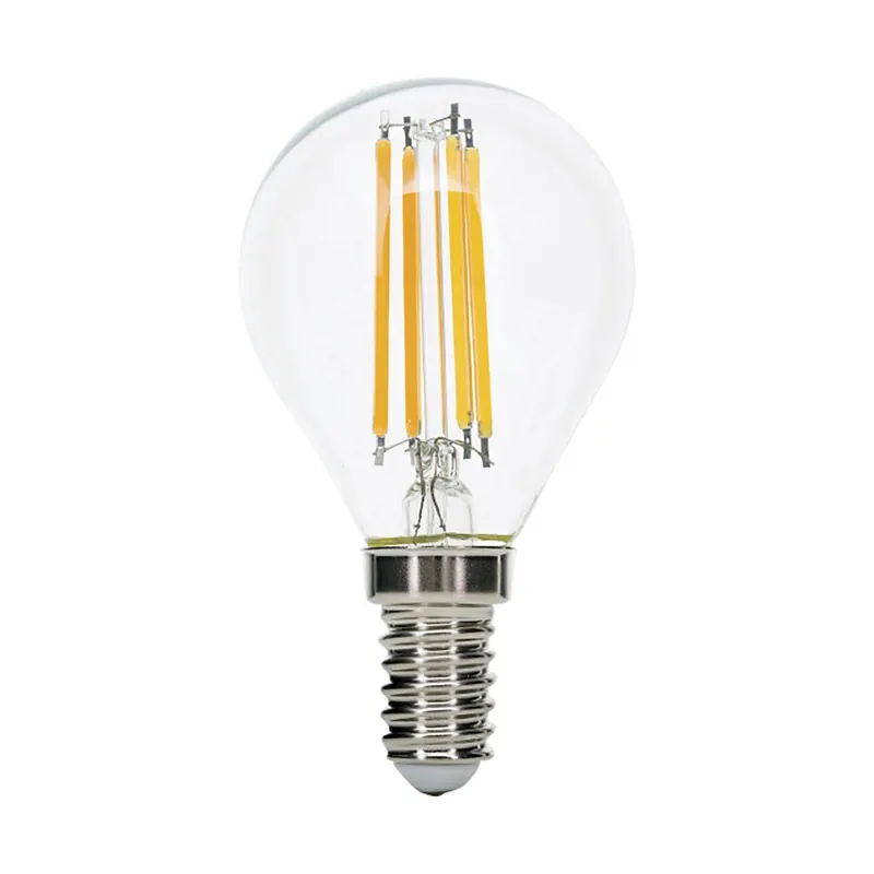 Żarówka kropla LED E14 4,5W filament 827