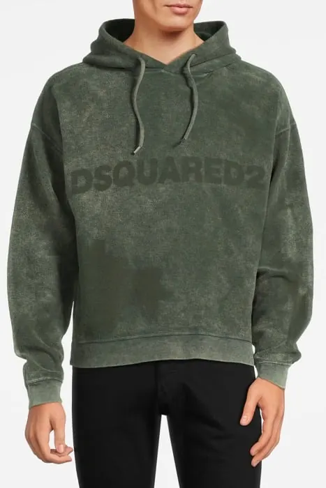 Dsquared2 Sweatshirt Green Maat: S | Hoodies Outlet | Heren | Groen